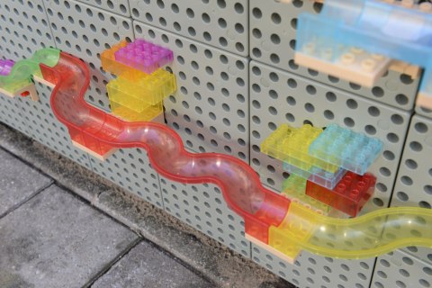 Zestaw Konstrukcyjny Tor dla Piłek Tablica STEM 120 elementów MASTERKIDZ