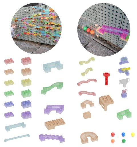 Zestaw Konstrukcyjny Tor dla Piłek Tablica STEM 209 el. MASTERKIDZ