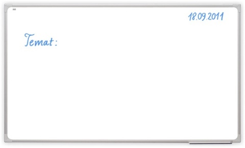 Tablica Szkolna PREMIUM suchościeralna -magnetyczna ceramiczna biała w ramie GTO do szkoły przedszkola biura 170x100