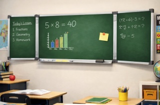 Tablica rozkładana kredowa magnetyczna ceramiczna Tryptyki