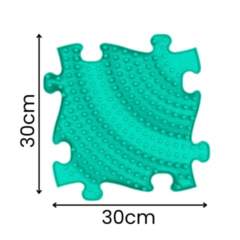 WOOPIE Mata Sensoryczna Ortopedyczna Puzzle 11 el. - Kolor Niebieski/Zielony