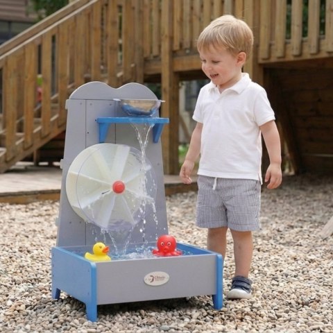 CLASSIC WORLD EDU Drewniane Koło Wodne Młyn Edukacyjna Zabawka Ogrodowa dla dzieci