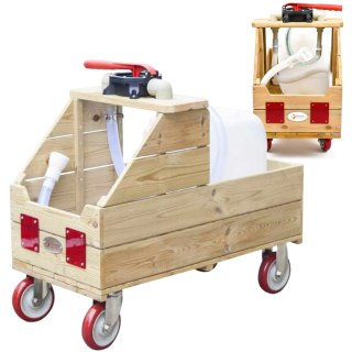 Edukacyjny Drewniany Wózek na Wodę do Podlewania + Wąż dla dzieci CLASSIC WORLD EDU