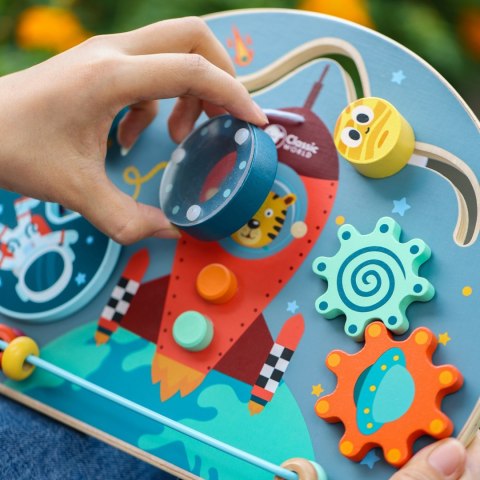 CLASSIC WORLD Tablica Manipulacyjna Wielofunkcyjna 6w1 Rakieta