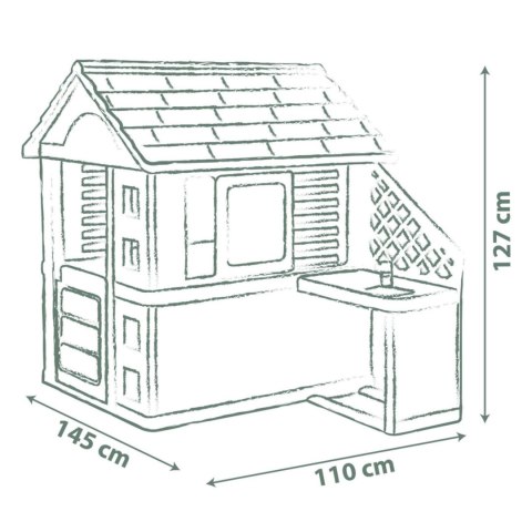 Domek Ogrodowy dla dzieci PRETTY z Kuchnią + Akcesoria SMOBY Life