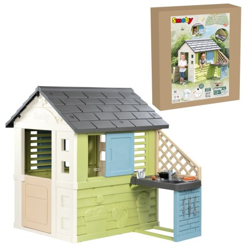 Domek Ogrodowy dla dzieci PRETTY z Kuchnią + Akcesoria SMOBY Life