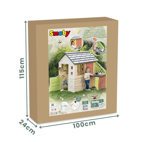 Domek ogrodowy dla dzieci z kuchnią + akcesoria Ogród Podwórko Smoby