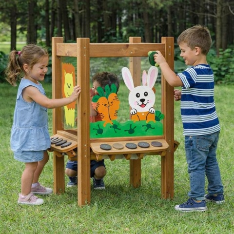 Duża 4 Stronna Tablica Kreatywna Przezroczysta Akrylowa Do Malowania MASTERKIDZ szkoły przedszkola