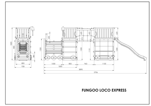 Duży Plac Zabaw Lokomotywa Ciuchcia dla dzieci Zjeżdżalnia Wspinaczka