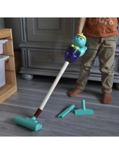 Interaktywny Odkurzacz Dino 3w1 Funkcja Ssania Światło Dźwięk