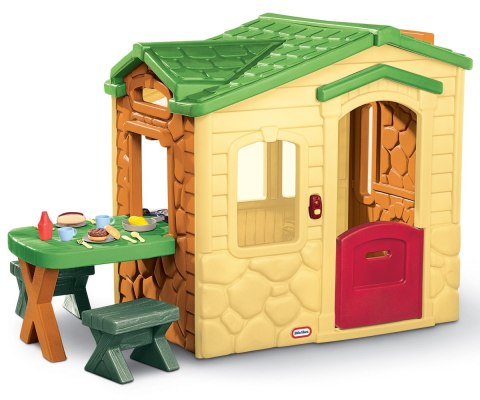Domek dla dzieci Piknikowy z Patio i magicznym dzwonkiem - naturalny Little Tikes
