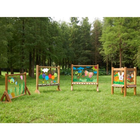 Kreatywna Tablica 4 Stronna Przezroczysta Akrylowa Do Malowania + Kubeczki przedszkole MASTERKIDZ