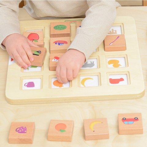 MASTERKIDZ Gra Dopasuj Cienie Łączenie w Pary Rozpoznawanie Przedmiotów Montessori