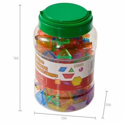 Okrągły Panel Świetlny LED Kolorowy + Klocki Montessori Mozaika 140 el. szkoła przedszkole MASTERKIDZ