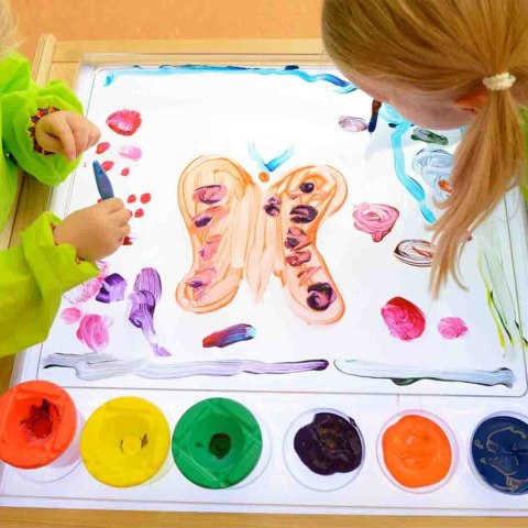 Rama Sensoryczna Panel LED + Przezroczysta Taca Do Malowania dla dzieci przedszkole szkoła MASTERKIDZ