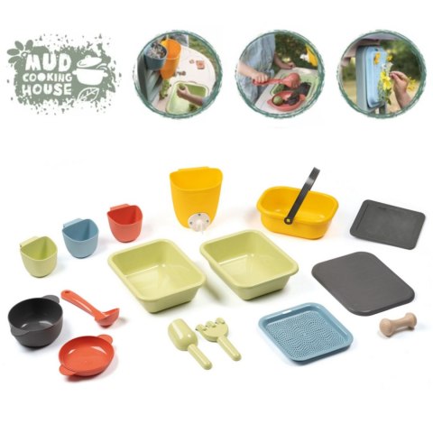 Ogrodowy Domek dla dzieci z Kuchnią +16 elementów SMOBY