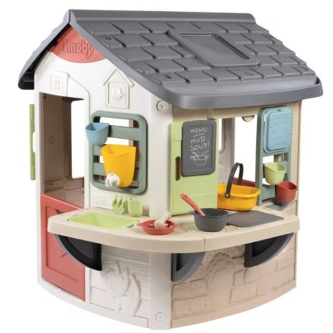 Ogrodowy Domek dla dzieci z Kuchnią +16 elementów SMOBY