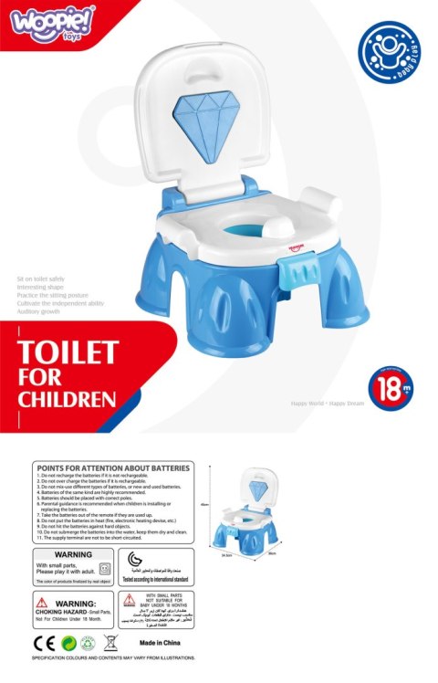 Pierwszy Nocnik dla Dziecka z Muzyką 3w1 Krzesełko Stopień