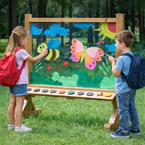 Przezroczysta Akrylowa Tablica Malarska dla dzieci przedszkola szkoły MASTERKIDZ