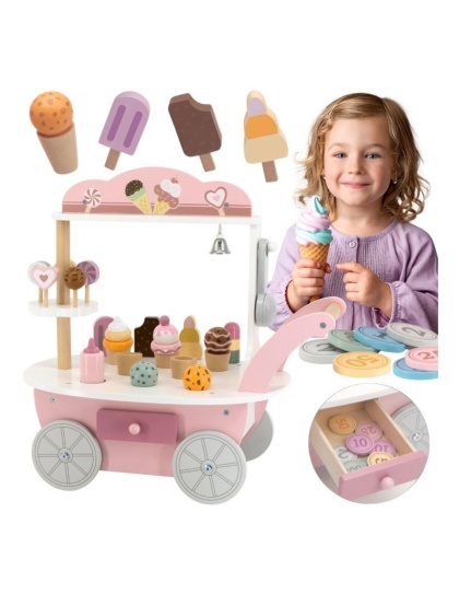 Sklep lody Cukiernia Lodziarnia 3w1 zabawka drewniana dla Dzieci VIGA PolarB