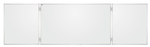 Tablica rozkładana tryptyk ceramiczna magnetyczna suchościeralna w ramie UKF + zestaw startowy do tablic: markery, magnesy