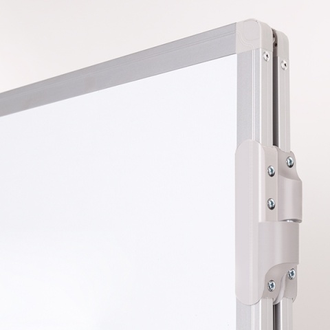 Tablica rozkładana tryptyk ceramiczna magnetyczna suchościeralna w ramie UKF + zestaw startowy do tablic: markery, magnesy