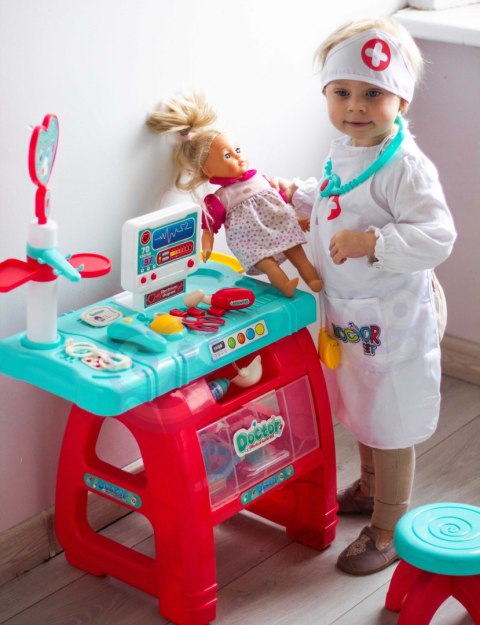 WOOPIE Gabinet Małego Lekarza Doktora Światło Dźwięk + 22 akc