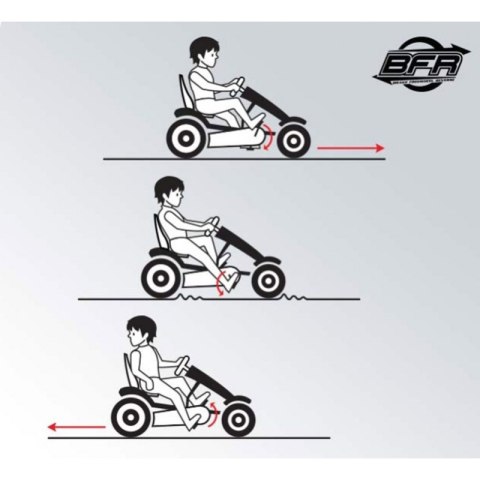 BERG Gokart na pedały X-Plore BFR Pompowane koła od 5 lat do 100 kg Berg