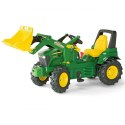 Duży Traktor dla dzieci na pedały Biegi Pompowane Koła Rolly Toys John Deere