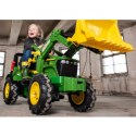 Duży Traktor dla dzieci na pedały Biegi Pompowane Koła Rolly Toys John Deere