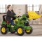 Duży Traktor dla dzieci na pedały Biegi Pompowane Koła Rolly Toys John Deere