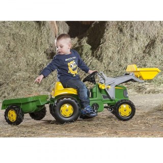 Traktor na pedały John Deere z łyżką i przyczepą 2-5 Lat Rolly Toys