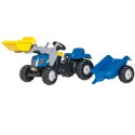 Rolly Toys rollyKid Traktor New Holland z łyżką i przyczepą Rolly Toys