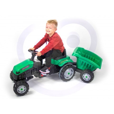 Traktor dla dzieci na Pedały z Przyczepą Farmer GoTrac MAXI Ciche Koła