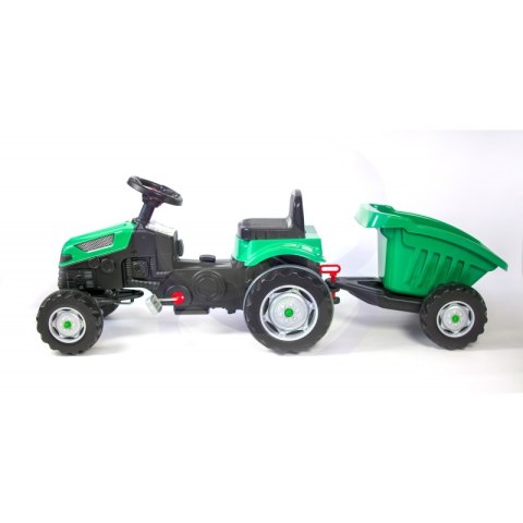 Traktor dla dzieci na Pedały z Przyczepą Farmer GoTrac MAXI Ciche Koła