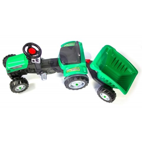 Traktor dla dzieci na Pedały z Przyczepą Farmer GoTrac MAXI Ciche Koła