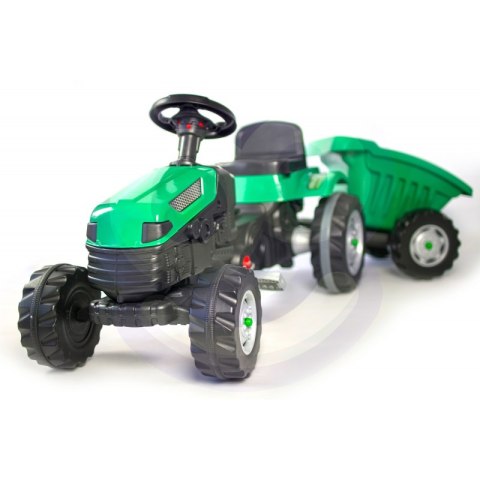 Traktor dla dzieci na Pedały z Przyczepą Farmer GoTrac MAXI Ciche Koła