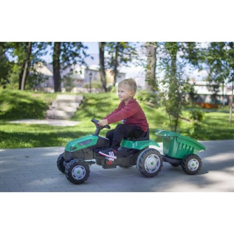 Traktor dla dzieci na Pedały z Przyczepą Farmer GoTrac MAXI Ciche Koła