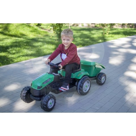 Traktor dla dzieci na Pedały z Przyczepą Farmer GoTrac MAXI Ciche Koła
