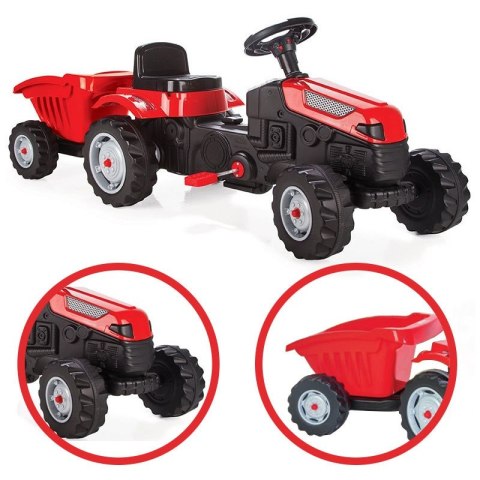 Traktor na Pedały Farmer GoTrac MAXI z Przyczepą Ciche Koła Woopie Traktor na Pedały Farmer GoTrac MAXI z Przyczepą Ciche Koła Woopie