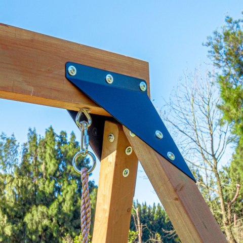 Duży Plac Zabaw Drewniany Zjeżdżalnia Hustawki Ścianka Wspinaczkowa + Wieża AXI Mitch