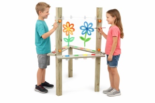 CLASSIC WORLD EDU Przezroczysta Sztaluga Tablica Akrylowa XXL Centrum Artystyczne 3w1