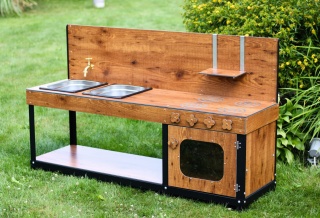 Duża Kuchnia błotna Eu Geniusza dla dzieci Materiał Premium + akcesoria Gratis