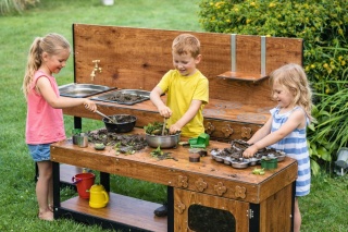 Duża Kuchnia błotna Eu Geniusza dla dzieci Materiał Premium + akcesoria Gratis