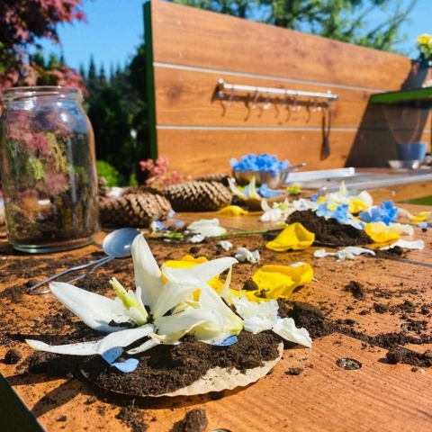 Duża kuchnia błotna do przedszkola szkoły Kreatywna Eko Kuchnia