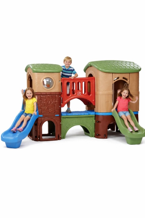 Duży Plac Zabaw dla dzieci Most z Tunelem Zjeżdżalnia Step2