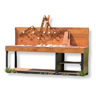 Duży Warsztat dla Dzieci na Podwórko + Elementy Konstrukcyjne GRATIS