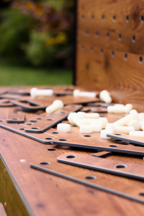 Duży Warsztat dla Dzieci na Podwórko + Elementy Konstrukcyjne GRATIS