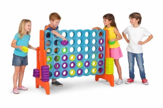 Gra Logiczna Strategiczna do Ogrodu Domu Plac zabaw 4 Kółka w Linii Rzędzie Mega 4 in Line