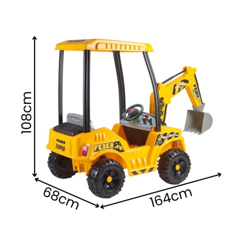 Koparka Elektryczna dla dzieci Zabawka Super Digger Ulepszona Bateria LT 12V od 3 lat Feber